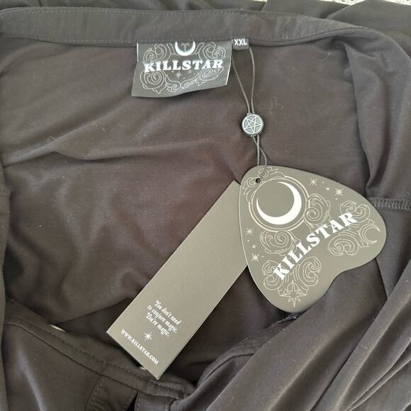 Killstar Tristiana Stylish Black Halter Maxi Dress NWT Size XXL - Picture 6 of 6